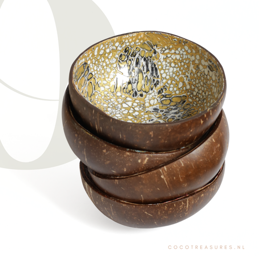 SET | Kokosnootkom EGGSHELL (4 stuks)