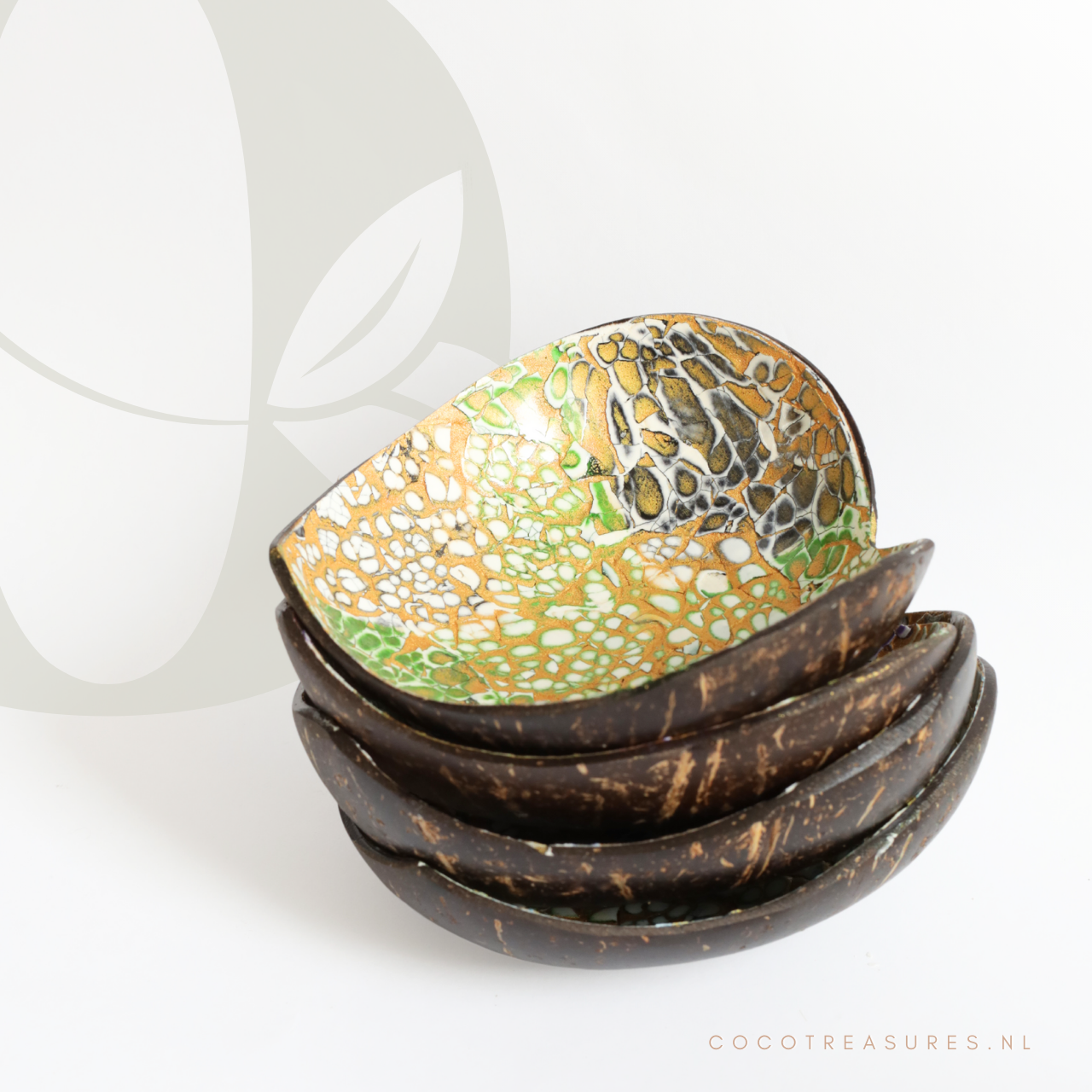 Schaaltje kokosnoot | Eggshell hart