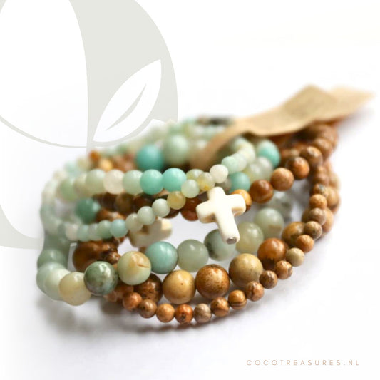Armbandenset edelsteen