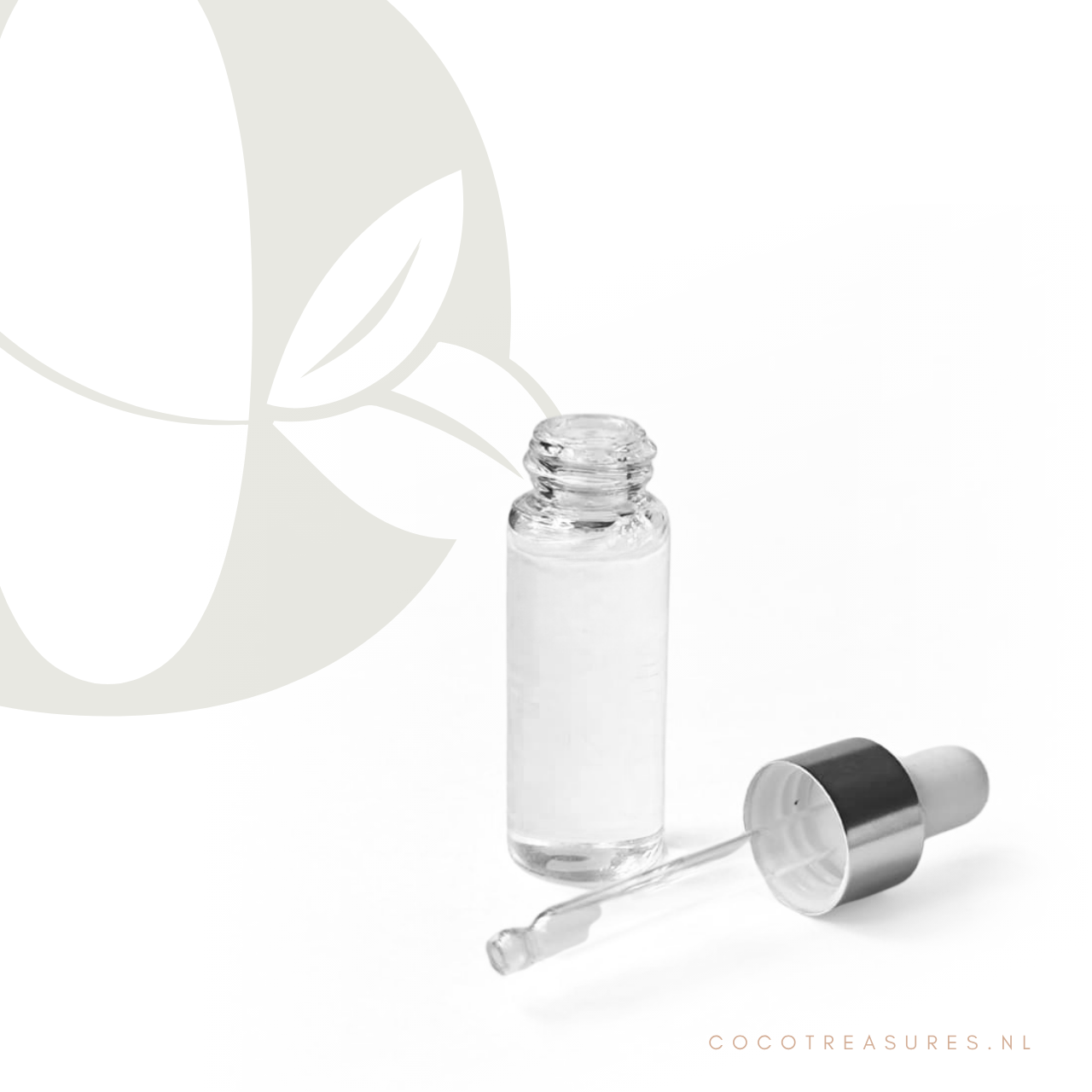 Glazen flesje met pipet | 10 ml (leeg)